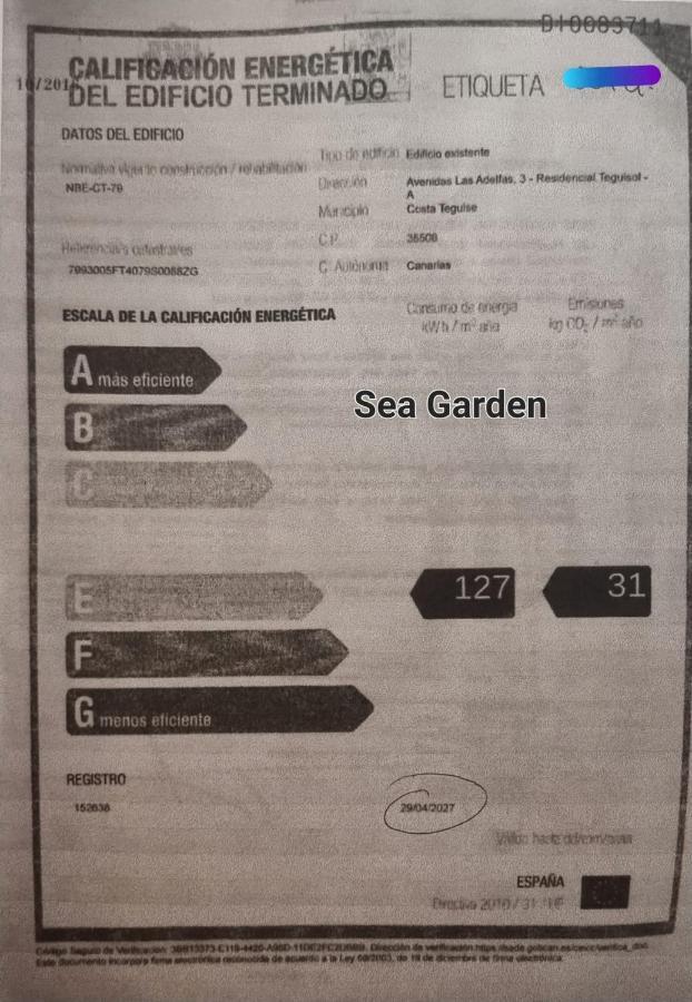Vivienda Vacacional Sea Garden Costa Teguise Eksteriør billede